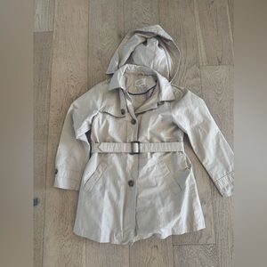 Zara Girls Trench Coat Size 7/8 Tan